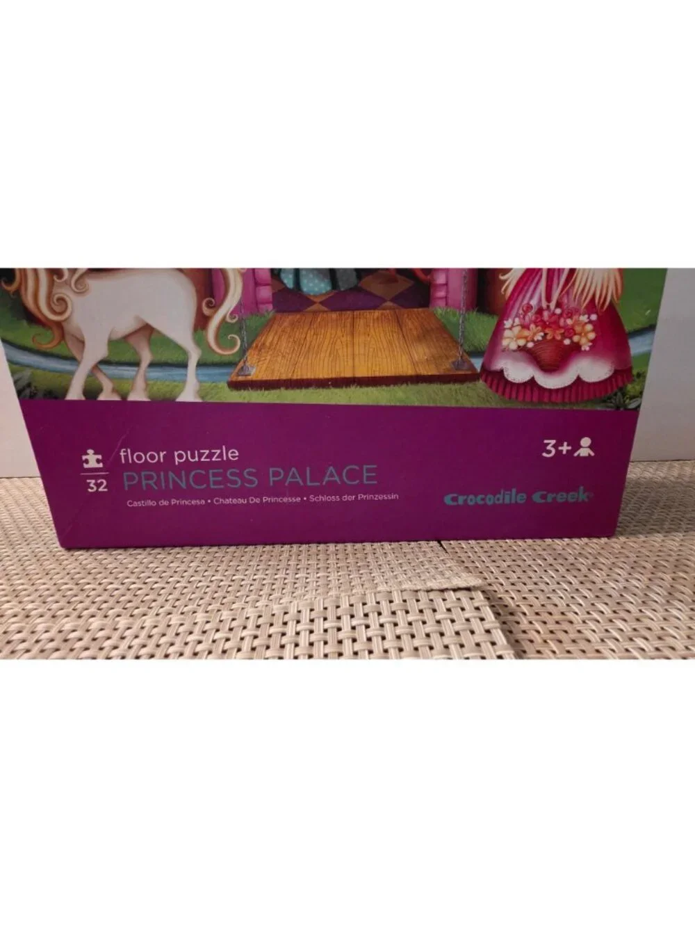 CROCODILE CREEK PRINCESS PALACE FLOOR PUZZLE 32 PC JUMBO KIDS UNICORN DRAGON 3+